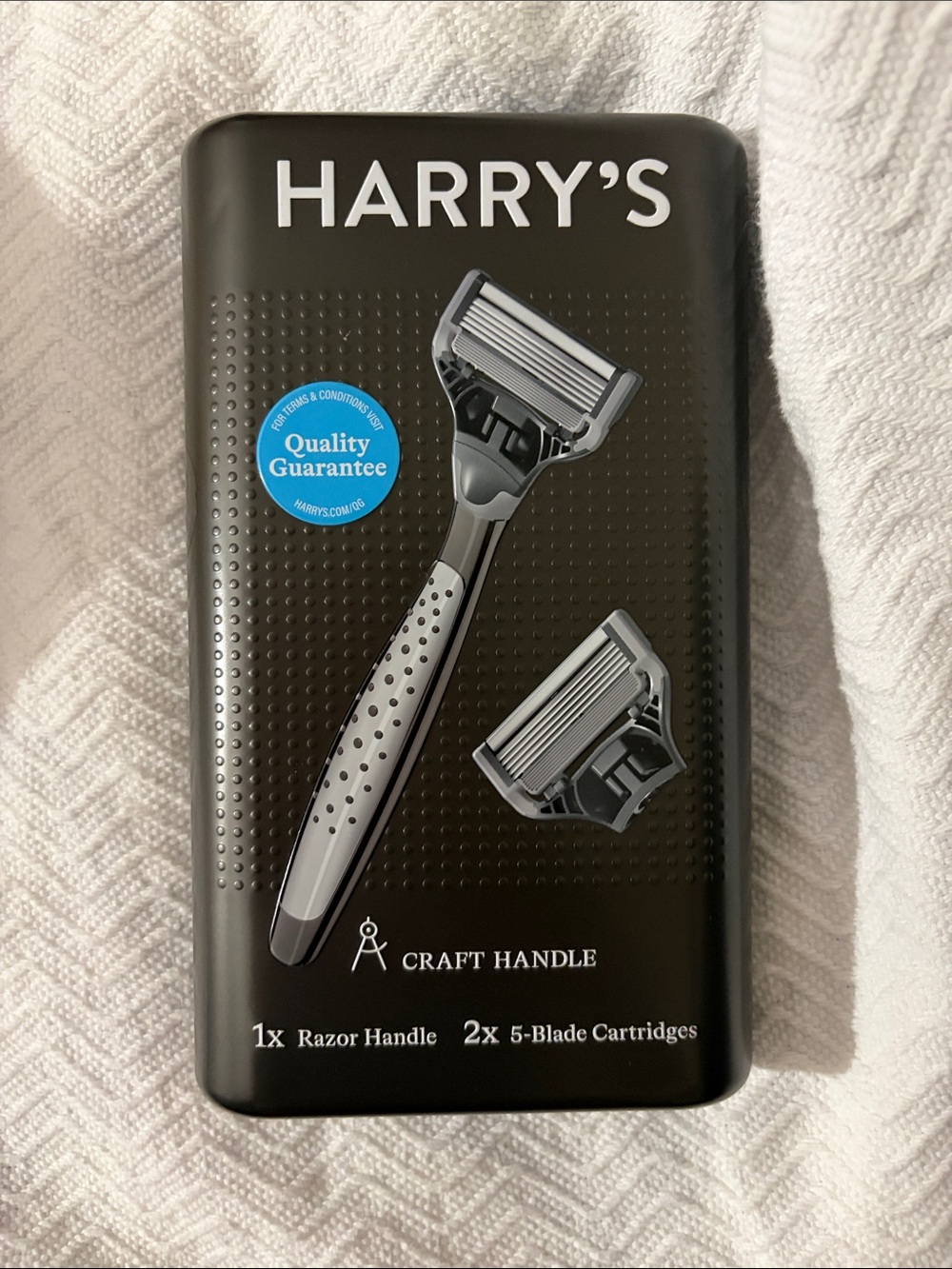 Men's Shaving Set — Black Craft Handle with 5-Blade Cartridges
